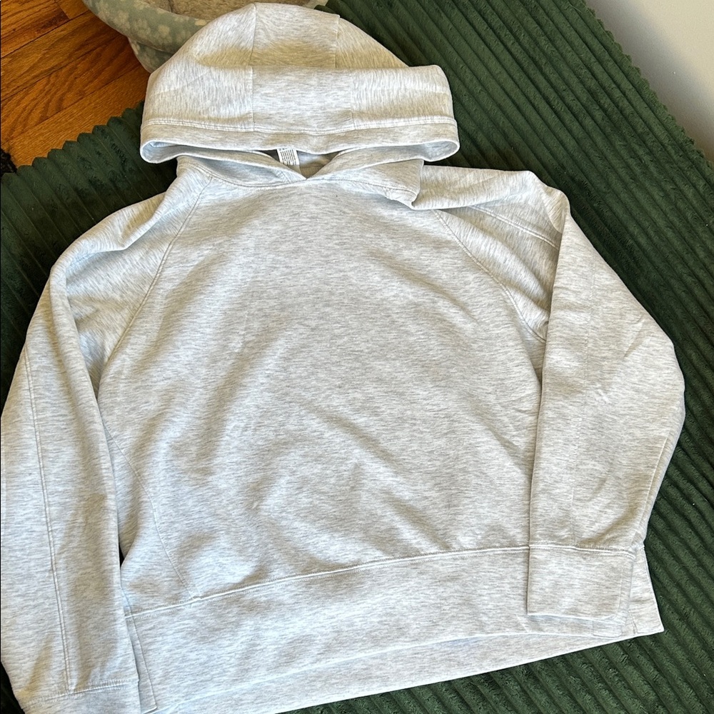 Light Gray Pullover Hoodie Sweatshirt